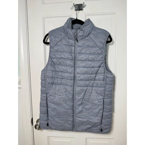 Asics Men's Performance INSULATED VEST 2.0 Silver/Gray Size Medium - EUC - Picture 1 of 12